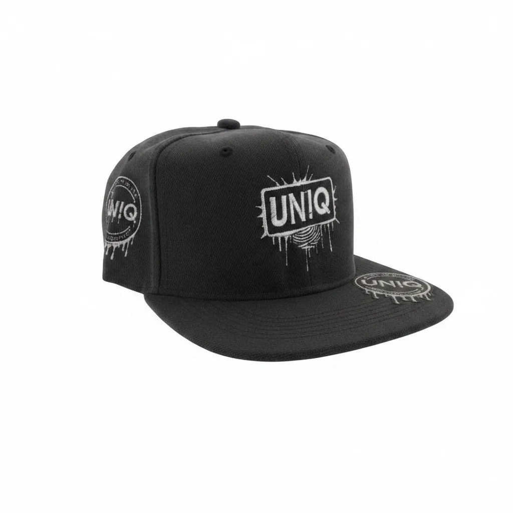 UN!Q Urban Streetwear Snapback Cap - Black - Image 2