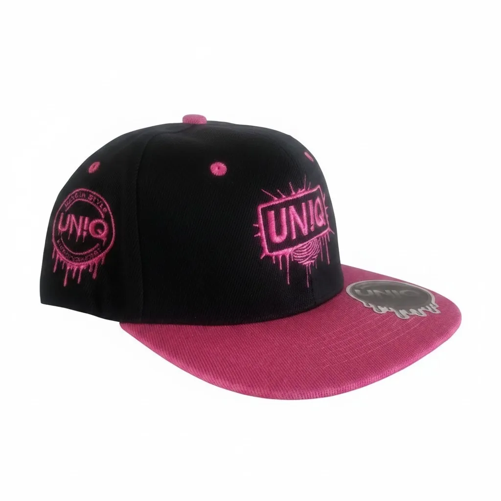 UN!Q Urban Snapback Cap - Black/Pink/Pink