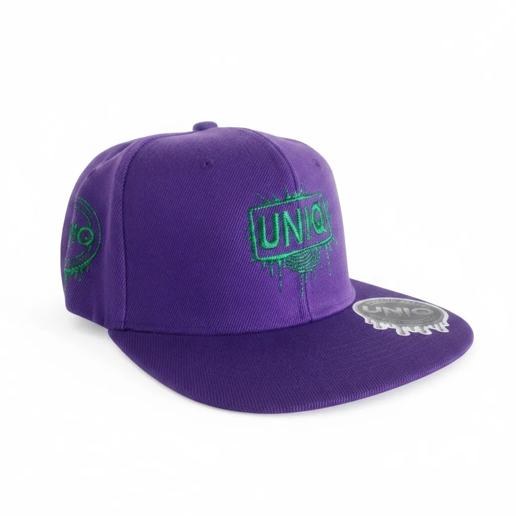 UN!Q Urban Snapback Cap - Purple/Green - Image 2