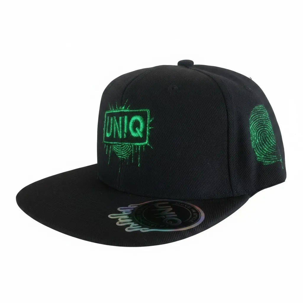 UN!Q Urban Snapback Cap - Black/Green - Image 2