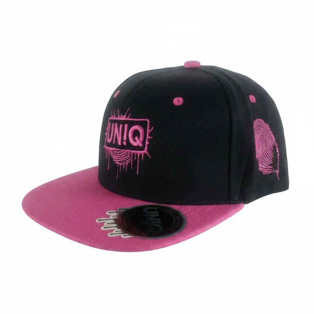 UN!Q Urban Snapback Cap - Black/Pink/Pink - Image 2