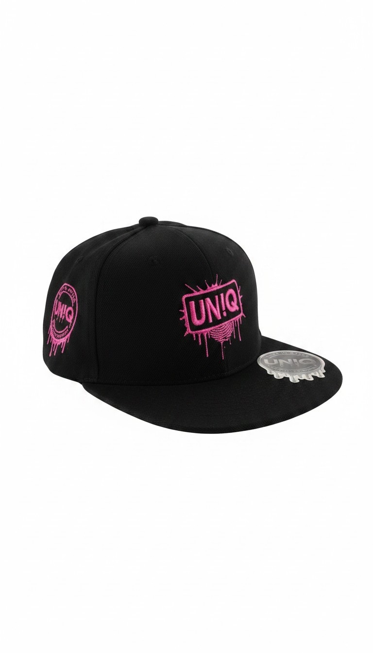 UN!Q Urban Snapback Cap - Black/Pink
